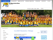 Tablet Screenshot of fcoberwinterthur.ch
